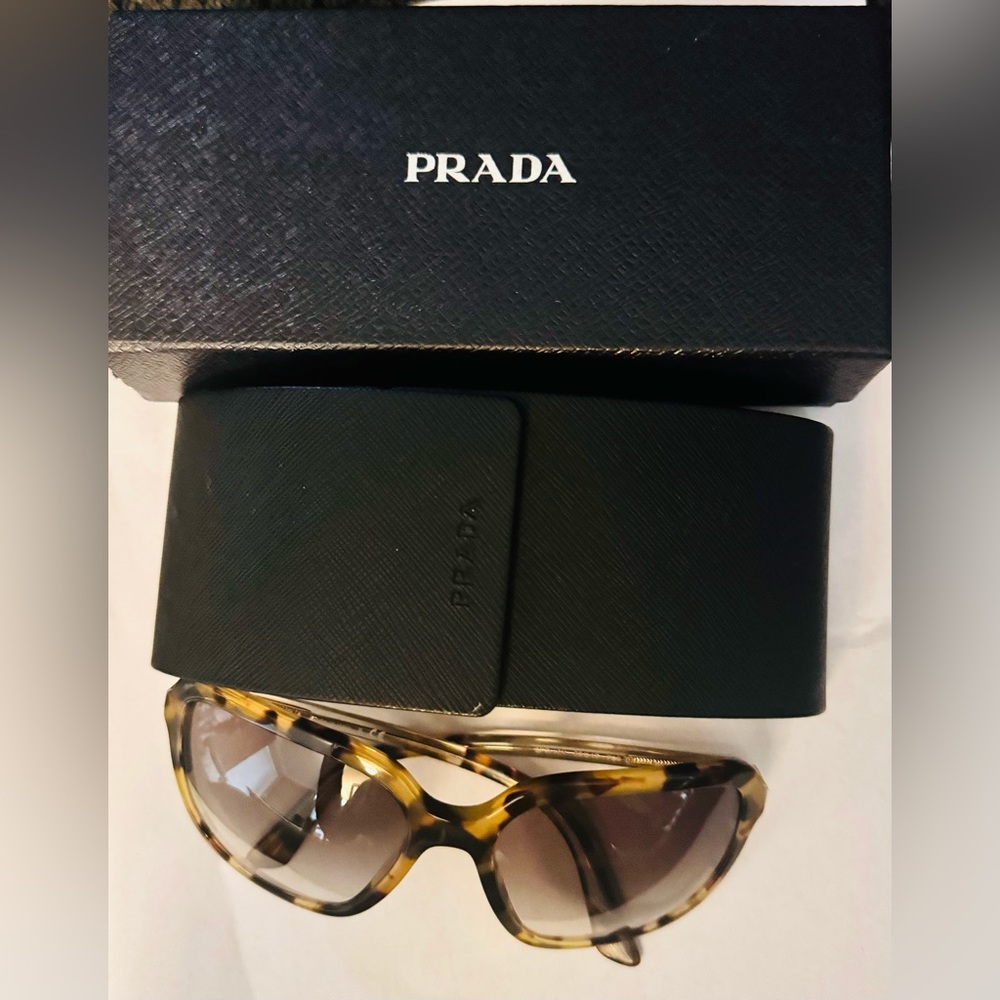 Tortoise Shell Prada Sunglasses - image 2